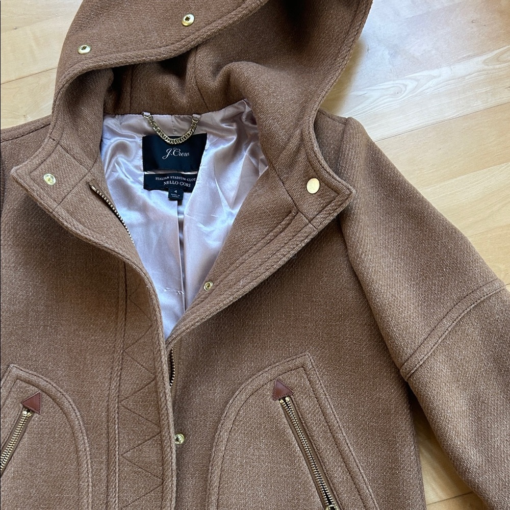 J. Crew Italian Stadium Cloth Wool Coat
